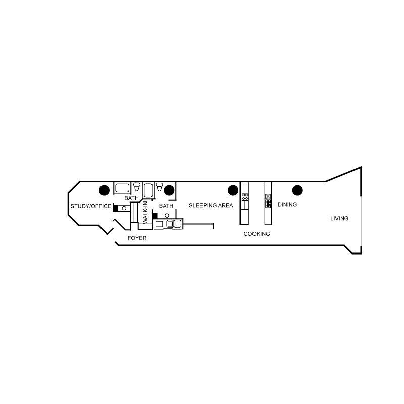 Floor plan layout diagram for c08